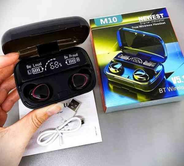 M10 wireless Earbuds with Power Bank