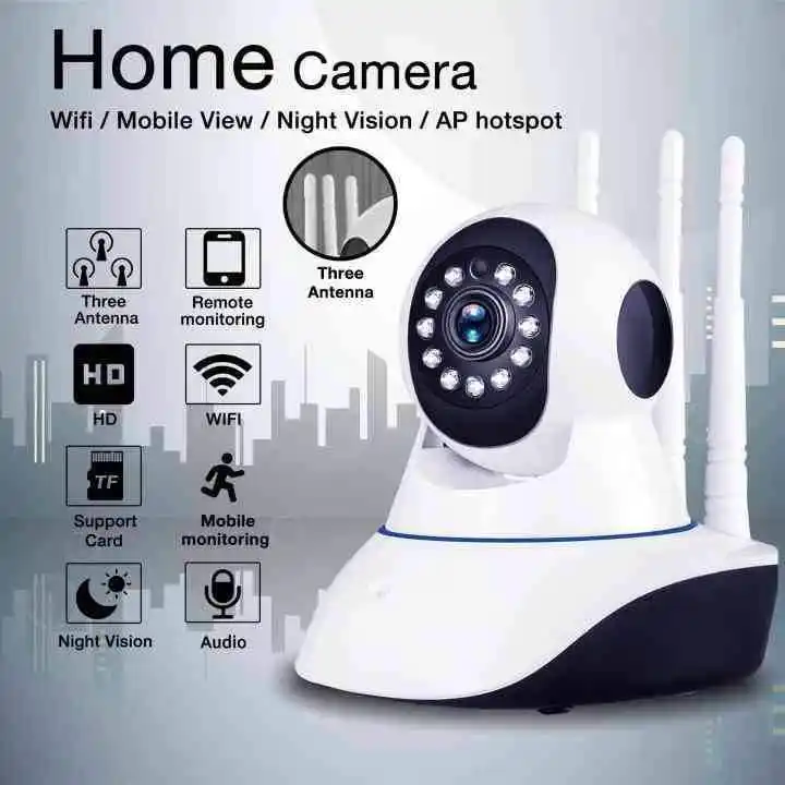 3 antina wifi smart net camera v380 apss (1 year warranty)