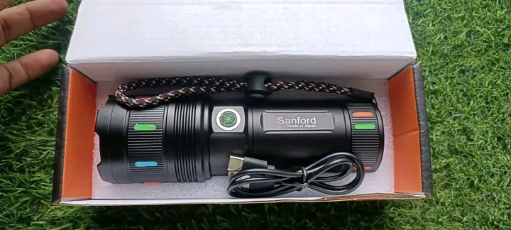 Sanford Super Bright Flashlight – White Laser LED Made in Japan 18650mAh battary
